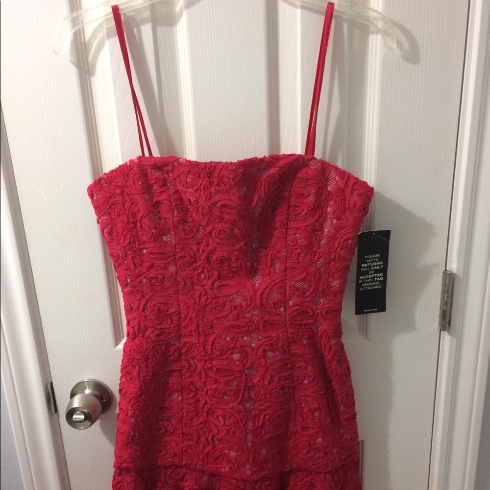 BCBGMAXAZRIA Marina Rose Dress in RioRed